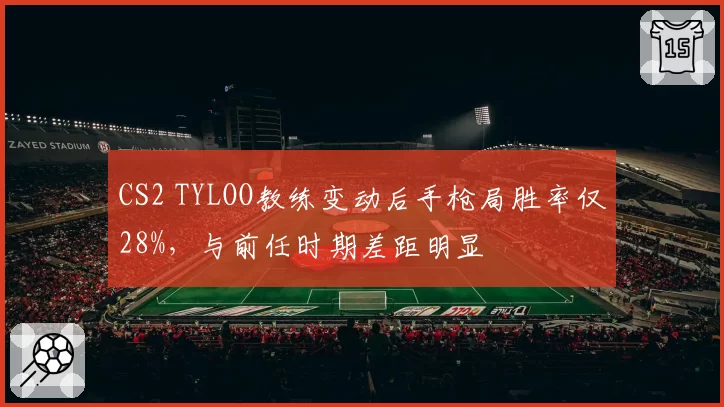 CS2 TYLOO教练变动后手枪局胜率仅28%,与前任时期差距明显