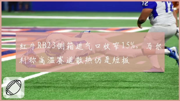 红牛RB23侧箱进气口收窄15%,马尔科称高温赛道散热仍是短板